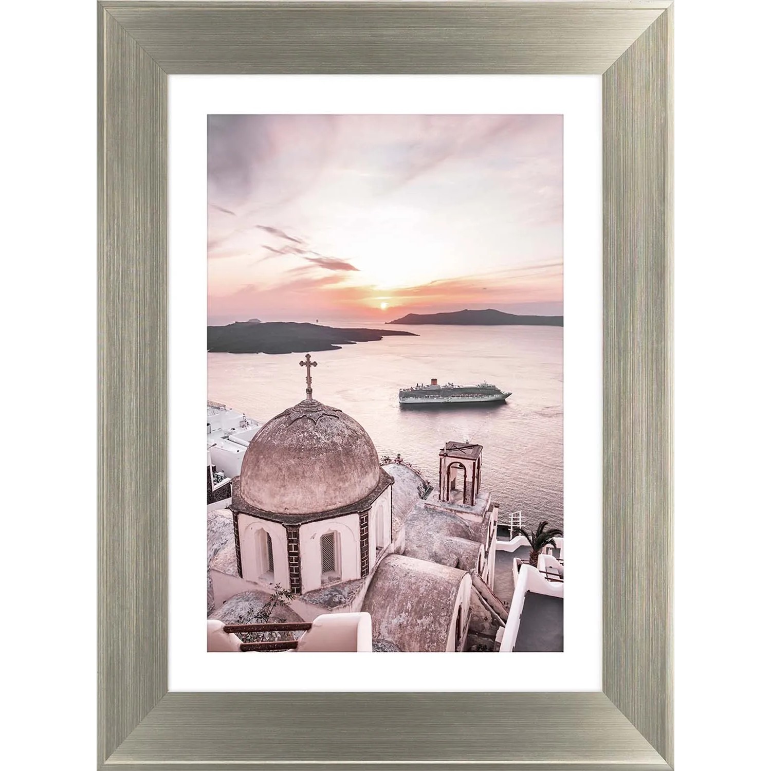 ARS LONGA Obraz SUNSET ON SANTORINI 64 x 84 cm