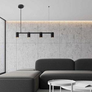 Goldlux Lampa sufitowa MARIBEL 4xGU10 max. 10W LED czarno-złota
