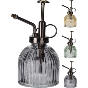 Różnokolorowe szklane spryskiwacze do kwiatów t.b.t., żebrowane.