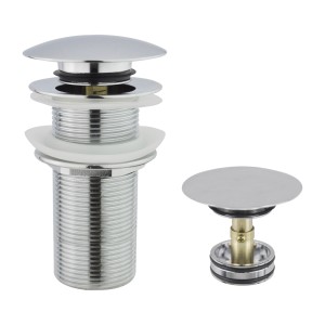 t.b.t. Chromowany syfon umywalkowy, armatura odpływowa do umywalki.