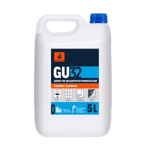 5L Grunt głęboko penetrujący GU32 do wilgotnych pomieszczeń, do kuchni i łazienki.