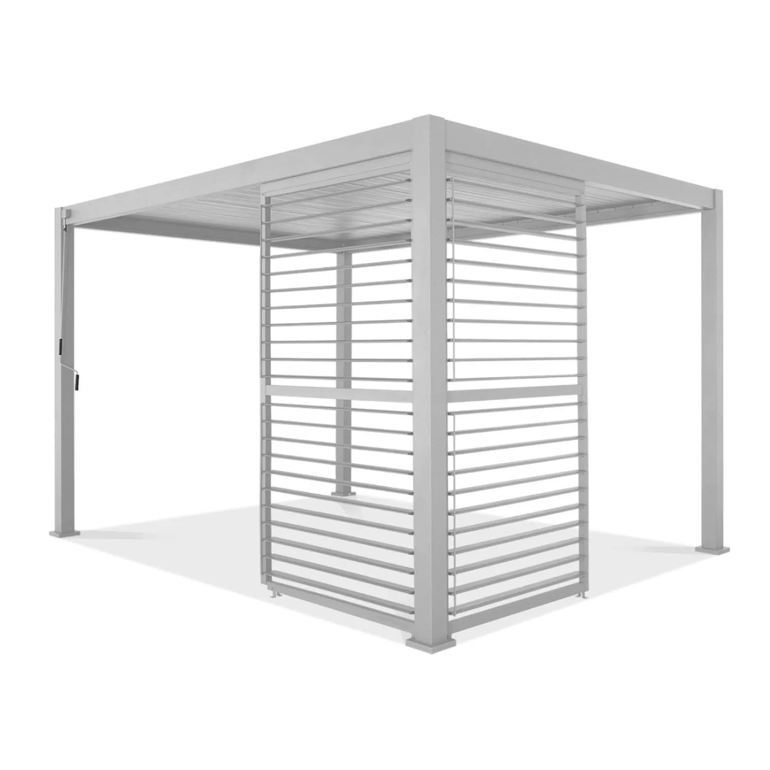GUTROOF Panel żaluzjowy regulowany do pergoli Premium White 4 m