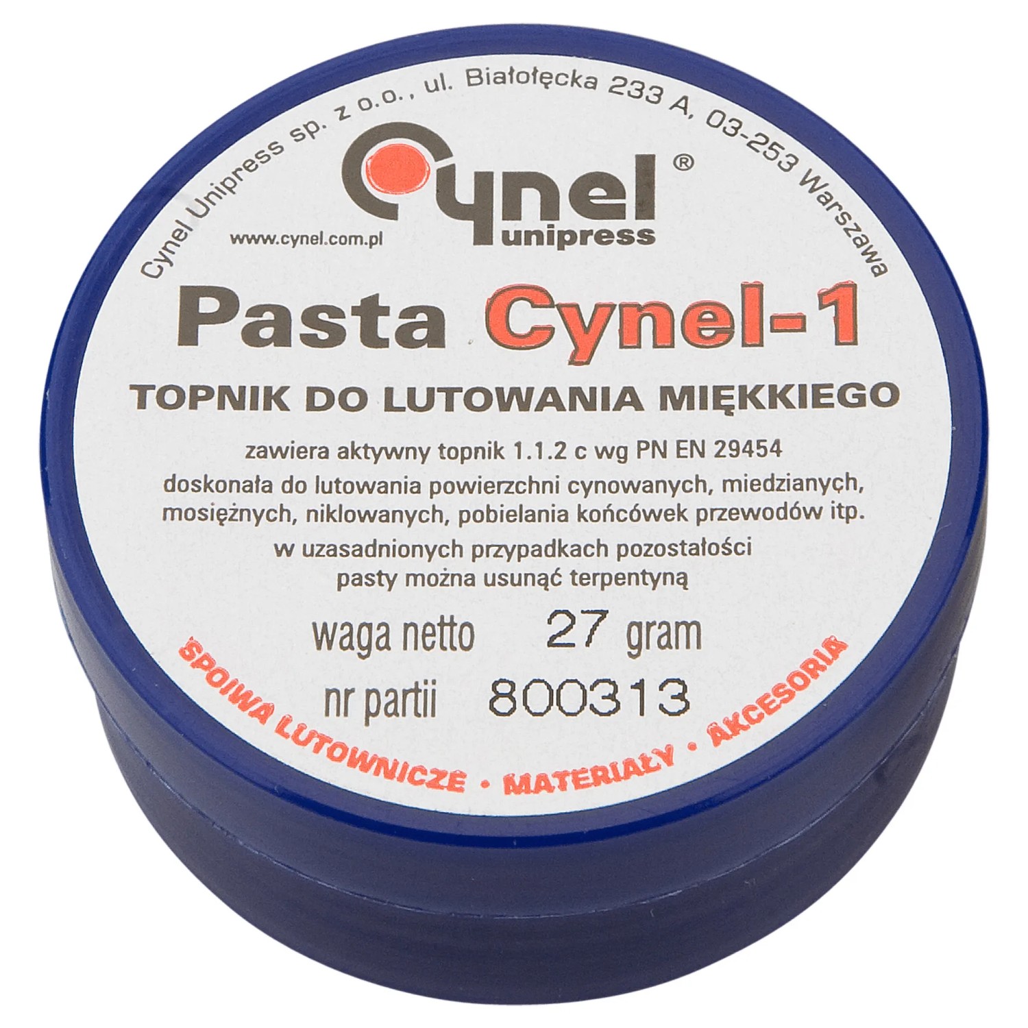 Cynel Topnik do lutowania miękkiego 27 g