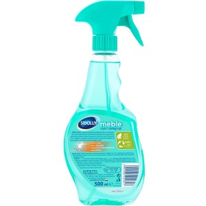 Sidolux środek do czyszczenia mebli w sprayu, turkusowy, 500ml.
