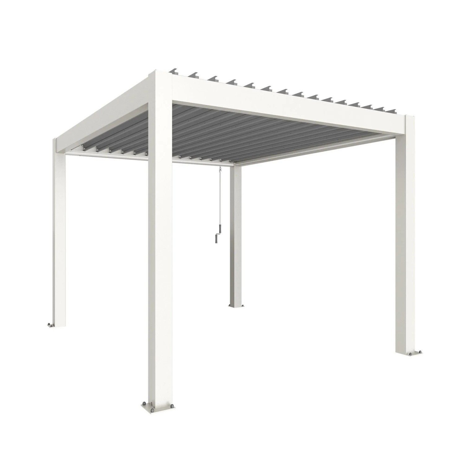 Biohort Pergola 3 m x 3,5 m Biało-Srebrna