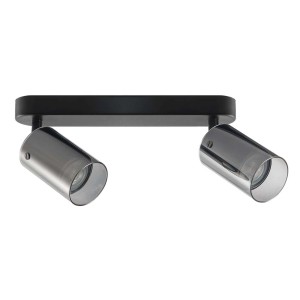 Goldlux Lampa ścienno-sufitowa SMOKY 2xGU10 max. 10W LED czarna