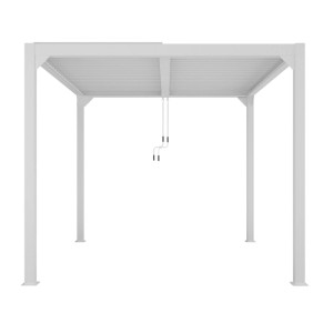 Pergola LUXE LED biała - 4 x 4 x 2,5 m
