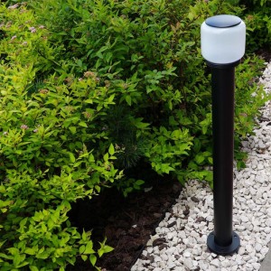 Goldlux Lampa ogrodowa słupek MADRID 1xE27 max. 12W LED IP44 wys. 80 cm czarny