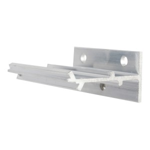 t.b.t. Metalowa szyna prowadząca do montażu, widok z boku.