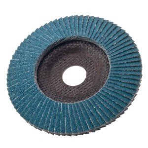 Ściernica listkowa LUX, 125mm, K60, do szlifierek kątowych, do szlifowania drewna i metalu.