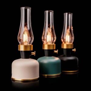 Düwi Lampka ładowalna OLIA E14 2,5W 1800K 20-200lm IP44 czarna