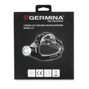 Germina Latarka LED czołowa akumulatorowa MENSA 1.0 5500K 200lm