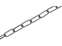 LUX-TOOLS Łańcuch dekoracyjny przędzany czarny 4mm 2m