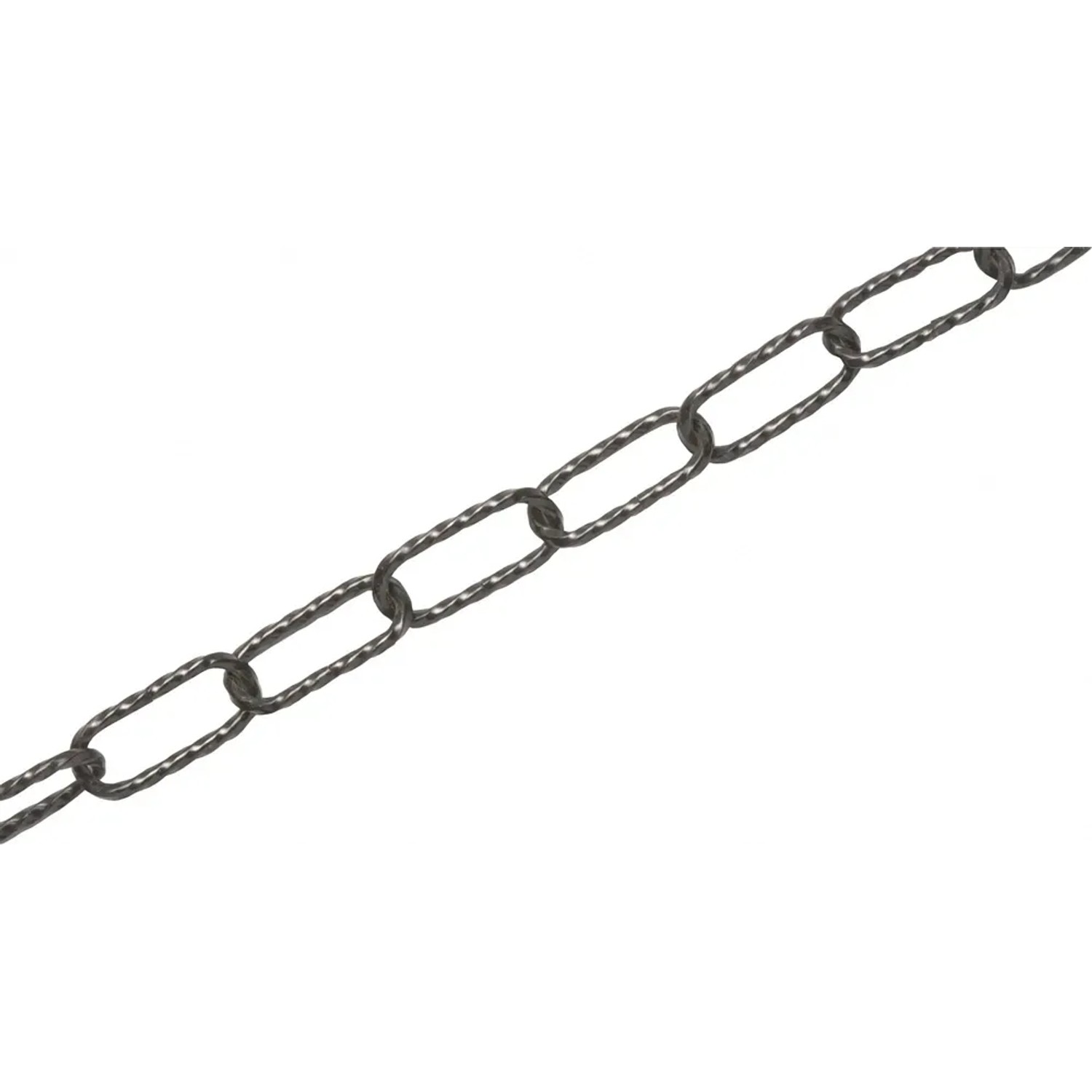 LUX-TOOLS Łańcuch dekoracyjny przędzany czarny 4mm 2m
