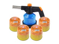 Lampa lutownicza RK-5004 + gaz 190g, 4 szt.