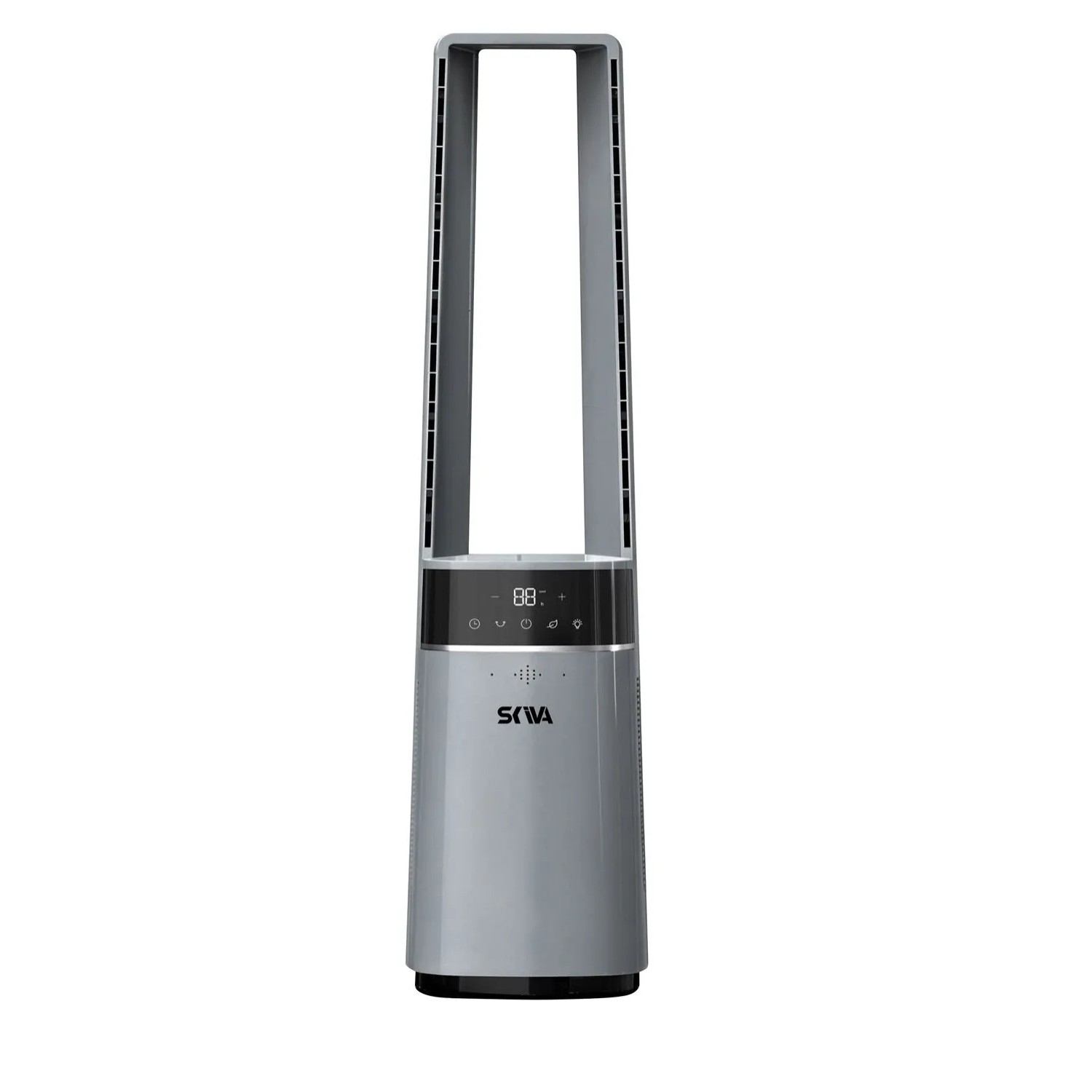 Ferretti Wentylator bezłopatkokowy z pilotem 90,5cm, 80W szary led