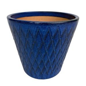 Doniczka Trento niebieska - 26,5 cm