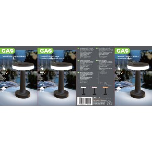 Lampa stołowa T.b.t., idealna do nastrojowego oświetlenia wewnątrz i na zewnątrz.