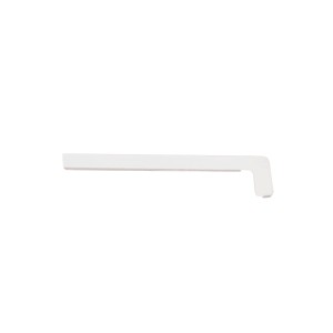 Biały profil parapetu t.b.t. do użytku wewnętrznego.