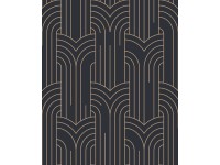 Tapeta winylowa na flizelinie CZARNA ART-DECO