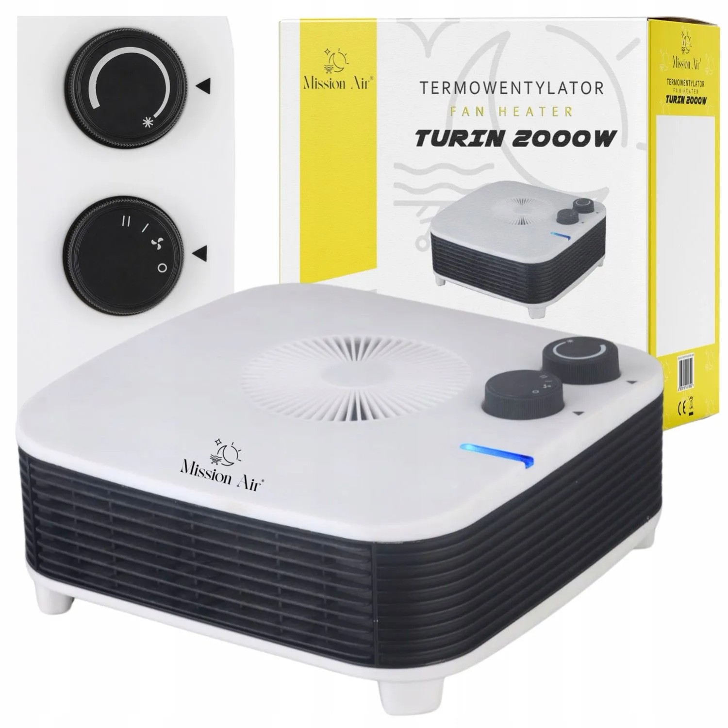Mission Air Termowentylator biurkowy Turin 2000W