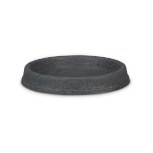 Czarna podstawka Scheurich Marcella, Ø 26 cm, z tworzywa sztucznego do doniczek.