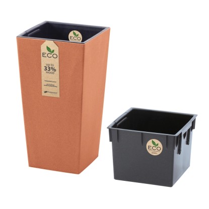Prosperplast Doniczka Urbi Square Eco terakota 27x50 cm