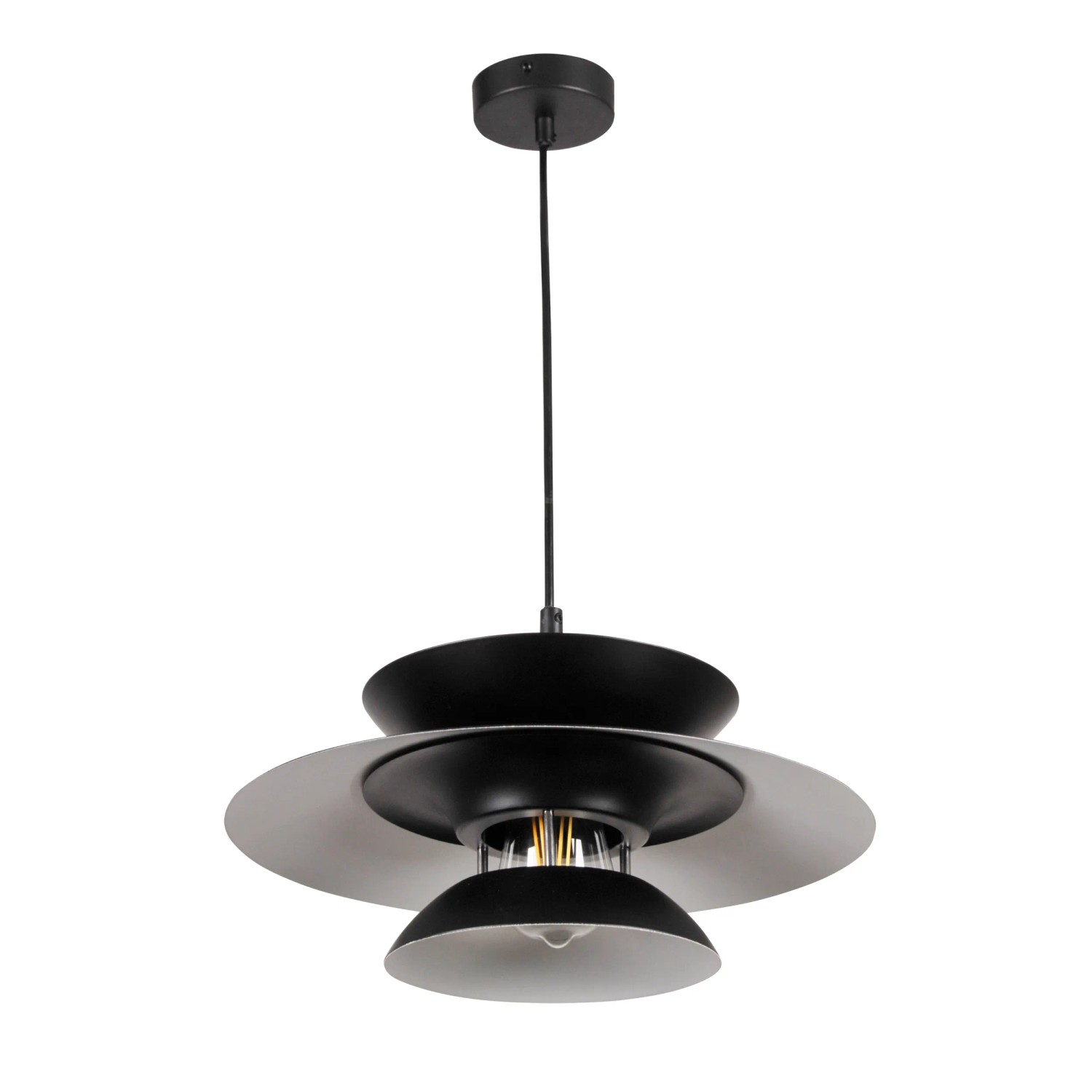 Goldlux Lampa wisząca Claus 1x20W E27 czarna
