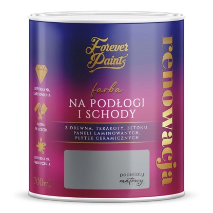 Farba Forever Paints do podłóg i schodów popielata 0,7L