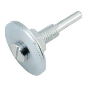 Trzpień LUX 10 mm M8 do tarcz szlifierskich i polerskich, widok szczegółowy.