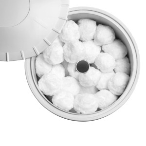 t.b.t. Wkłady wymienne do filtrów stawowych, białe kulki filtracyjne w pojemniku.