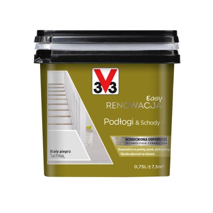 V33 Farba Easy Renowacja Podlogi i Schody biały pieprz 750 ml