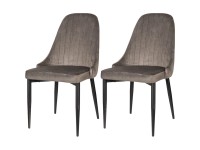 Zestaw krzeseł welurowych TILA - 2 szt.