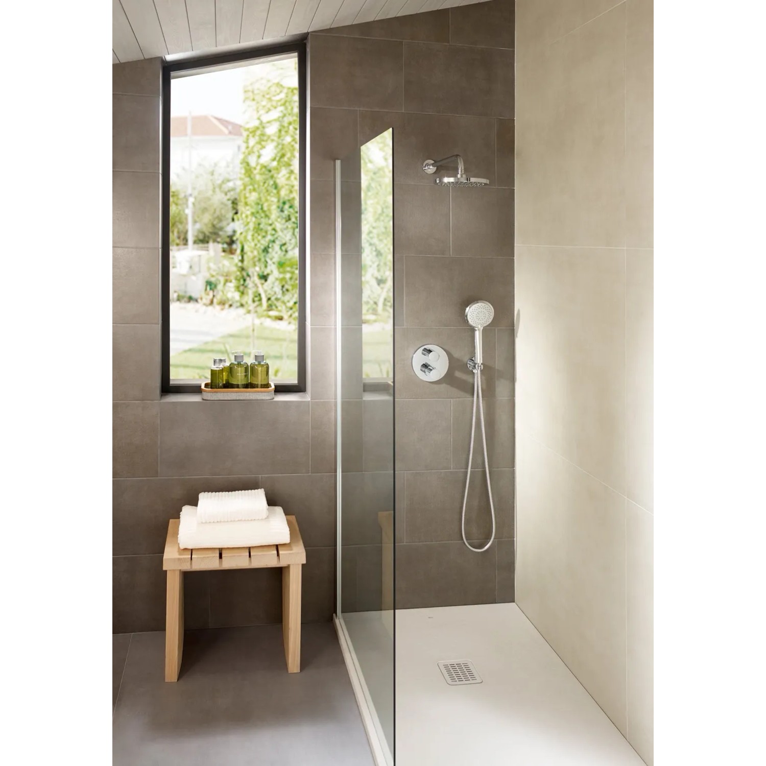Roca Brodzik prostokątny Terran kompozytowy beżowy 180x90x3,1 cm_4