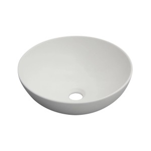 Invena Umywalka nablatowa Dokos biały mat 39,5x13x40 cm