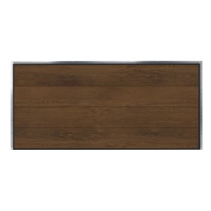 Brama garażowa w kolorze brązowym z efektem drewna, t.b.t.