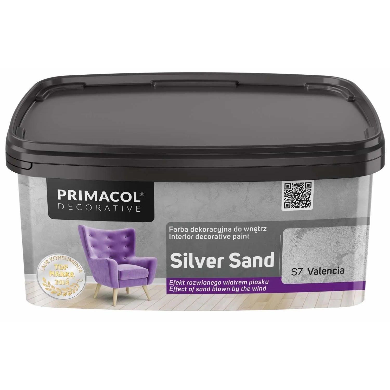 Primacol Farba strukturalna Silver Sand Valencia 1 l