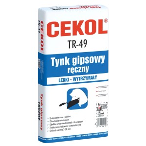 Cekol Tynk gipsowy ręczny TR-49 20 kg