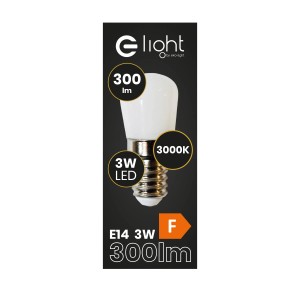 Żarówka LED E14, 3W, 300lm, 3000K, ciepła biel.
