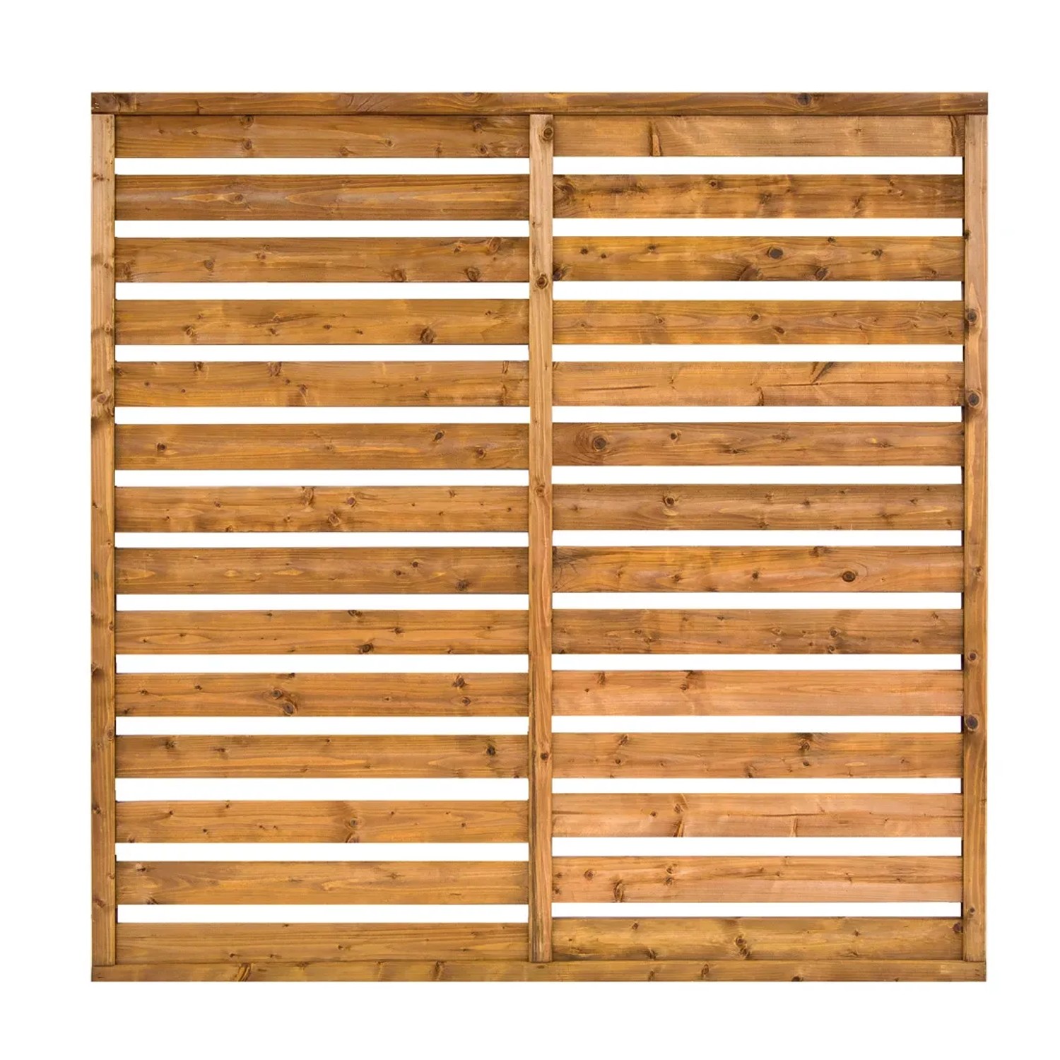 Werth-Holz Płot deskowy York brązowy - 180 x 180 cm