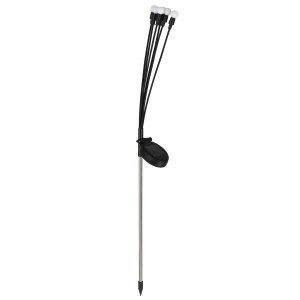 t.b.t. Solarna lampa ścieżkowa z wieloma głowicami świetlnymi do ogrodu.