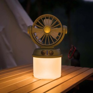 Eko-Light Lampka solarna VENT 6W 3000/6500K 2-prędkości zielona