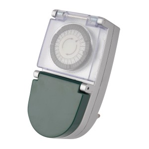 Analogowy wyłącznik czasowy do użytku zewnętrznego do sterowania domem.