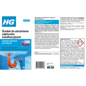 HG Środek do udrażniania rur 1l