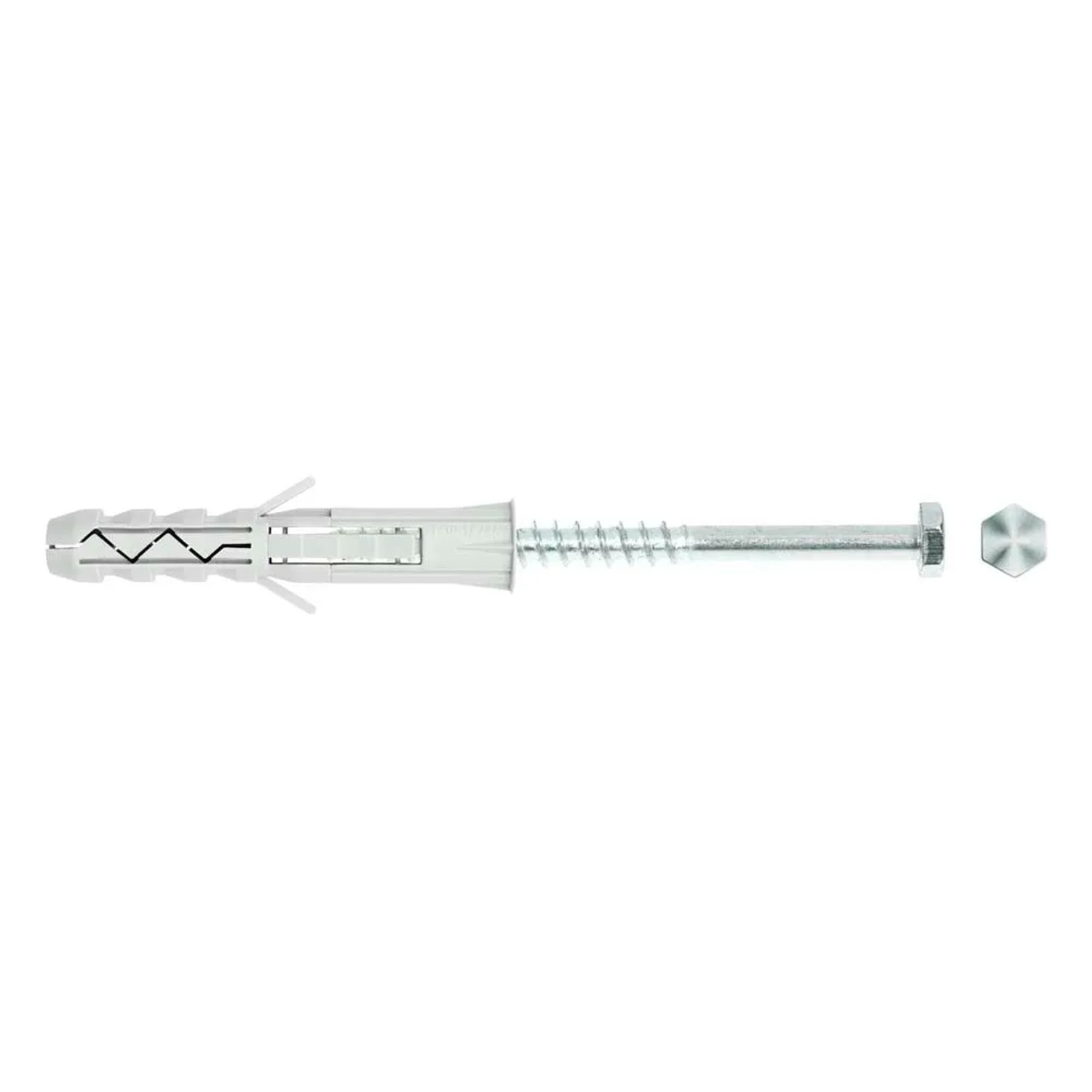 wkręt-met Kołek rozporowy z łbem 6-kątnym 12 mm x 60 mm