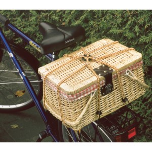 8-ramienny pająk bagażowy zabezpiecza wiklinowy kosz na bagażniku rowerowym, akcesorium podróżne i transportowe.