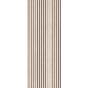 Panel ścienny t.b.t. z pionowymi paskami w kolorze beżowym i brązowym.