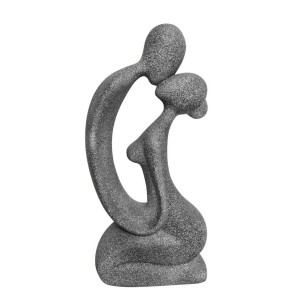 Dekoracyjna figura ogrodowa: Abstrakcyjna para, nowoczesna dekoracja ogrodowa do użytku na zewnątrz.