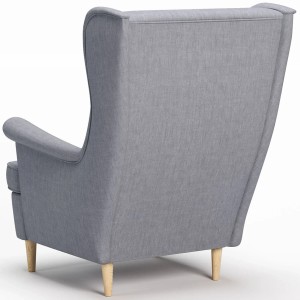 Fotel uszak LUNO ES-7 jasnoszary