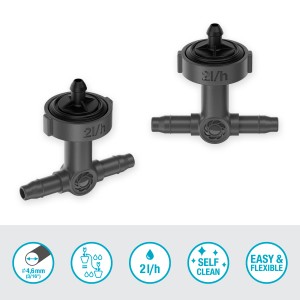 Gardena kompensacyjne kroplowniki rzędowe, 10 szt., do Micro-Drip-System do nawadniania roślin.